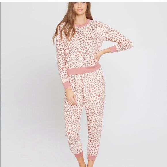 NWT L*Space Skyler Sweatpants Star Print - Picture 2 of 11